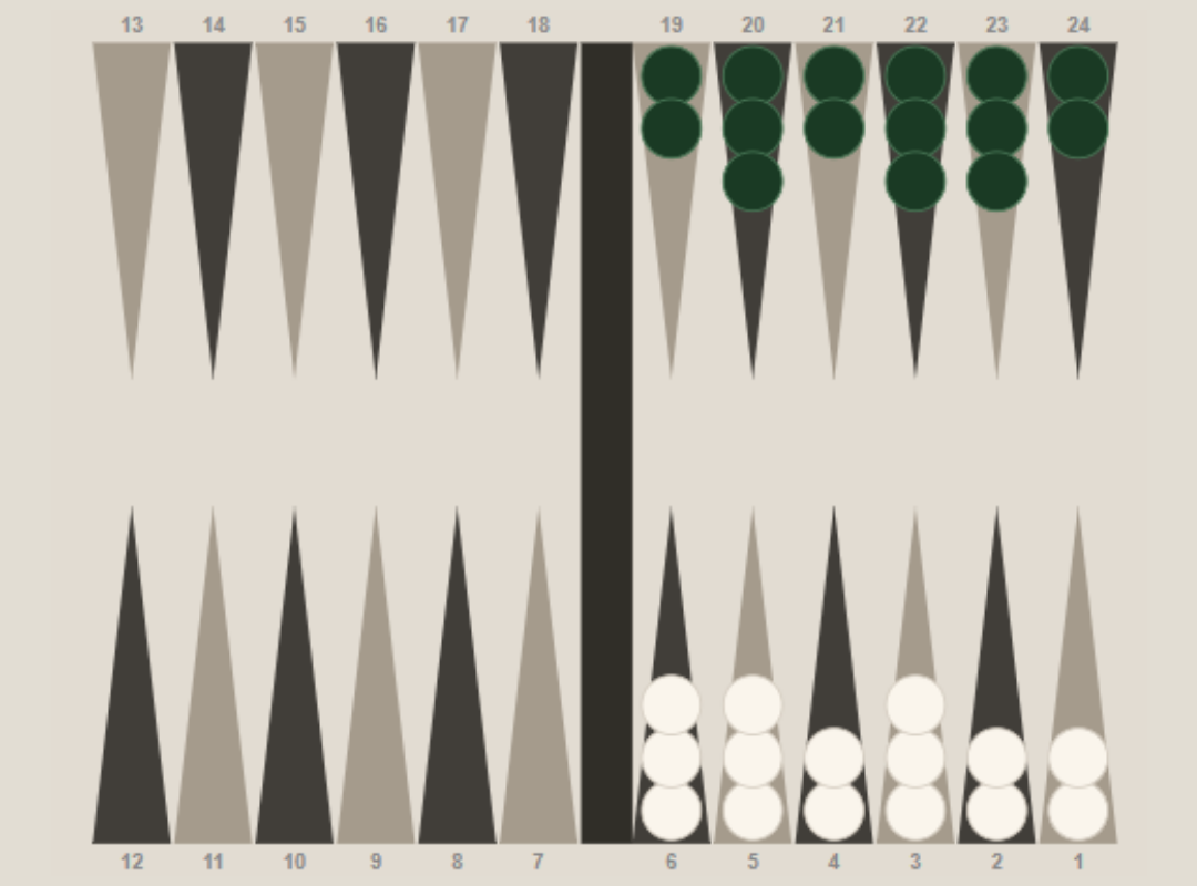 How to bear off in backgammon?